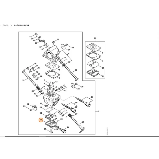 STIHL Pokrywa zamykająca 4134 121 0802